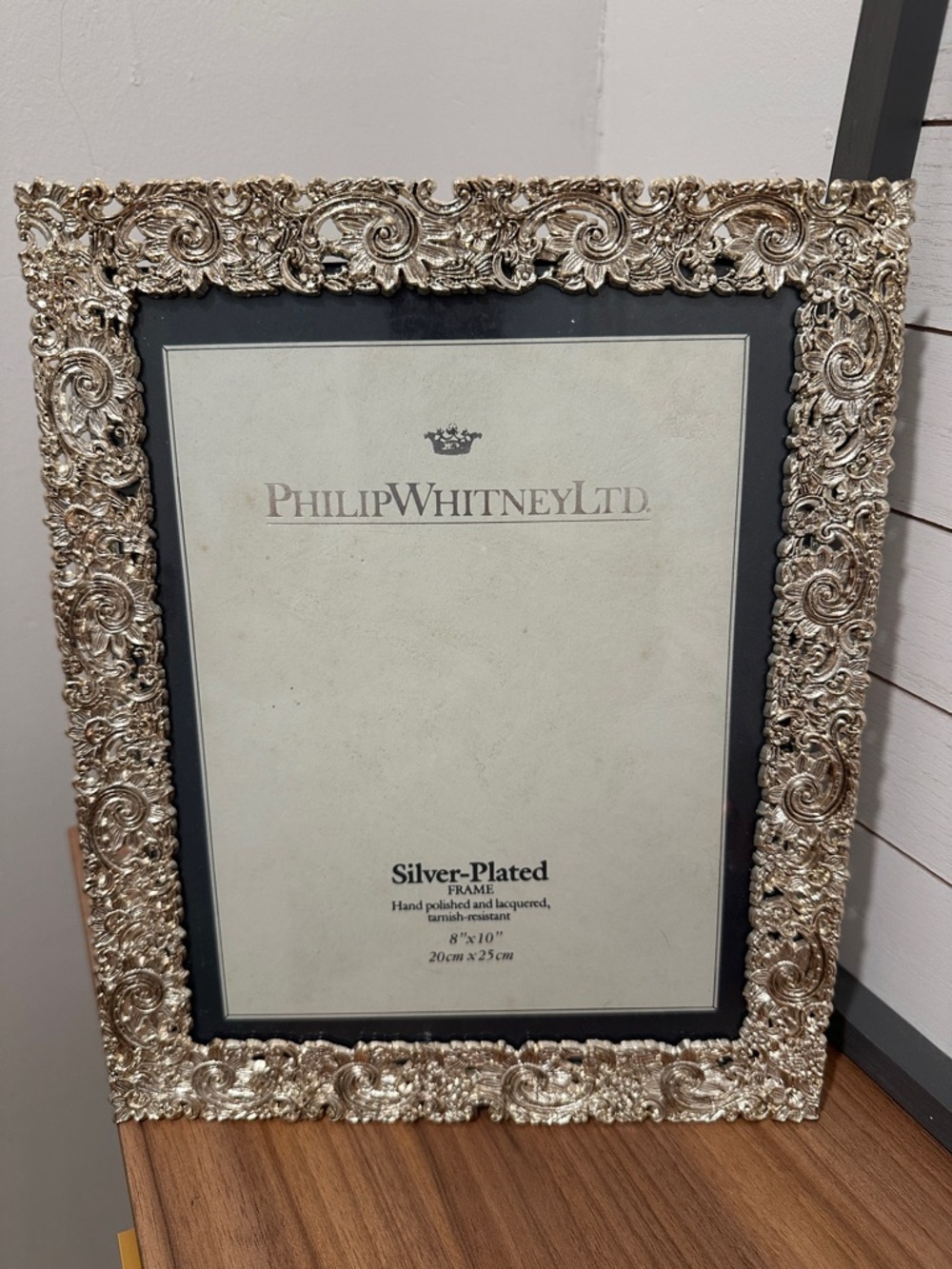 Philip Whitney Silver plated Ornate Picture Frame - Silver